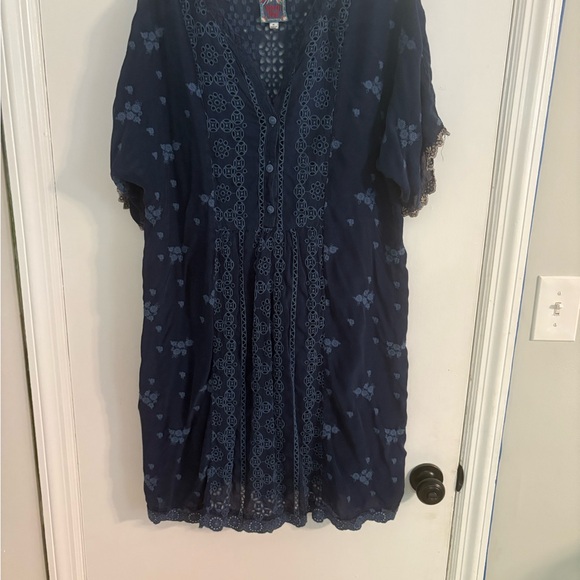 johnny was embroidered dress Floral Embroidered Maxi Dress main image 0